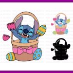 Stitch Easter SVG and PNG files for cricut