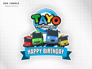 Tayo Cake Topper Printable PNG File