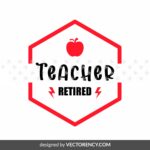 Teacher Retired Clipart (SVG, PNG, EPS & DXF)