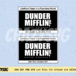 The Office, Dunder Mifflin Box Labels, PNG, SVG, EPS