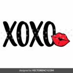 Valentine Xoxo SVG Lips