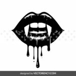 Vampire Lips Svg eps