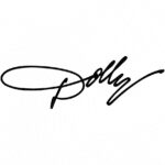 dolly parton signature svg