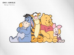 winnie the pooh svg cut files layered