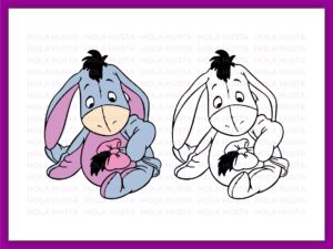 Baby Eeyore SVG Vector Image, Pooh Cut Files