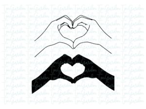 Heart Hands svg EPS