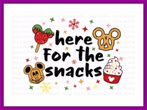 Here For The Snacks Disney SVG PNG for DTG DTF