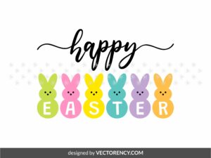 Peeps Bunny Premium SVG Easter Version