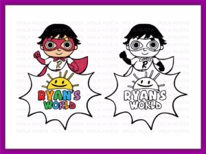 Ryan’s World Logo SVG Cut Files, Outline, PNG