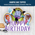 Vampir Cake Topper Printable PNG Download