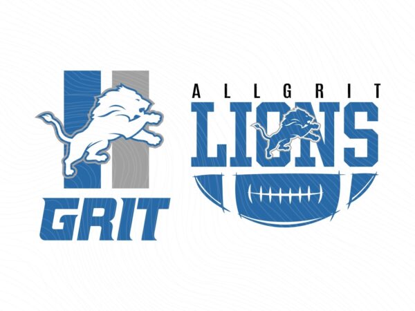 detroit lions all grit svg