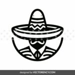 premium design of Mexican hat svg