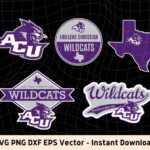 Abilene Christian University Wildcats Design SVG PNG EPS