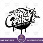 Ateez Crazy Form Svg design download