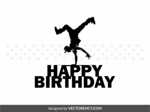 Break Dance Cake Topper Birthday Download