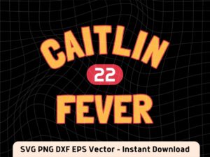 Caitlin Clark 22 SVG