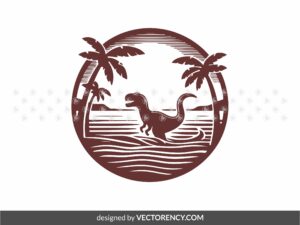 Jurassic beach svg