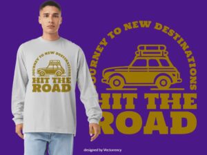 Road Trip Merch Design File Download