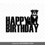 bulldog cake topper design file download