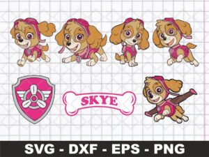 skye paw patrol png svg files