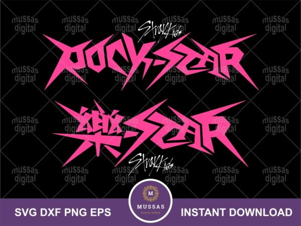 stray kids rock star logo