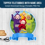 topper Teletubbies png with name area download