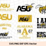 Alabama State University SVG, HBCU PNG ASU EPS