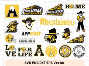 Appalachian State Mountaineers Svg Cut Files Logo