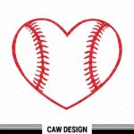 Baseball Love Stitch SVG