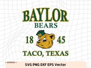 Baylor Bear Vintage SVG eps