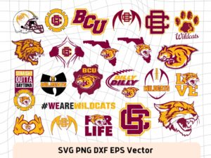 Bethune Cookman Wildcats SVG Bundle