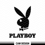 Playboy Logo SVG for Laser Cut Files DXF CNC