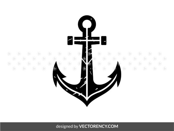 Rustic Anchor SVG eps