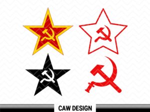 Soviet Star (SVG, PNG, EPS, DXF)