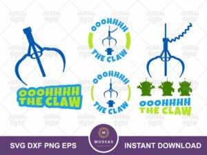 The Claw, Toy Story, Toy alien, Cricut, Silhouette, Scan N cut, Vector, Studio3, SVG