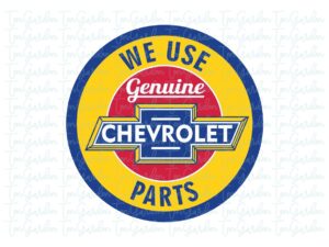 We Use Parts Chevrolet Vector PNG Decals Files VECTOR