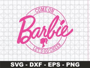 cheer barbie world svg