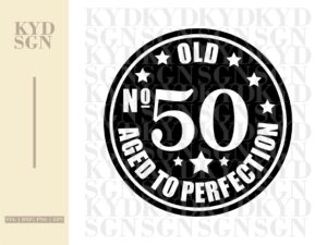 50th birthday party t-shirt design download EPS