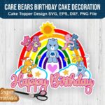 Care Bears Birthday Cake Decoration Printable