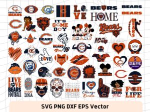 Chicago Bears SVG Files, Logo Vector, NFL SVG Team