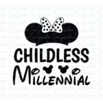 Childless Millennial SVG cricut