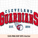 Cleveland Guardians T-Shirt Design PNG Vector SVG