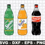 Coca Cola Fanta Sprite Bottle SVG Cricut