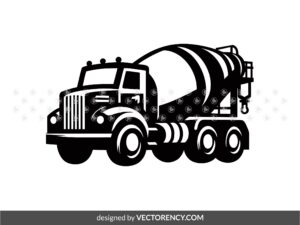 Concrete Mixer Truck SVG