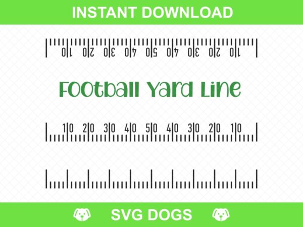 Football Yard Line SVG Cut Files