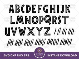 Jurassic Park Font SVG, Dino Alphabet Cricut