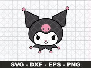 Kuromi Head Image Vector SVG eps