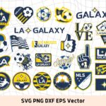 MLS Logo LA Galaxy SVG, Logo Vector, Bundle