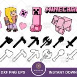 Minecraft Girl Bundle SVG PNG