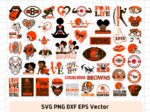 NFL Cleveland Browns SVG Cut Files, Logo Vector EPS, American Football SVG